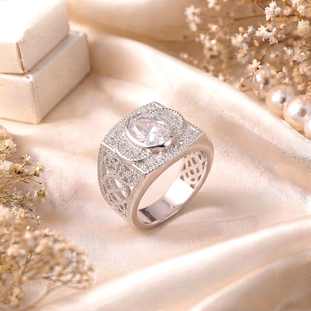 The Imperial Oval - Rings in Silver 92.5