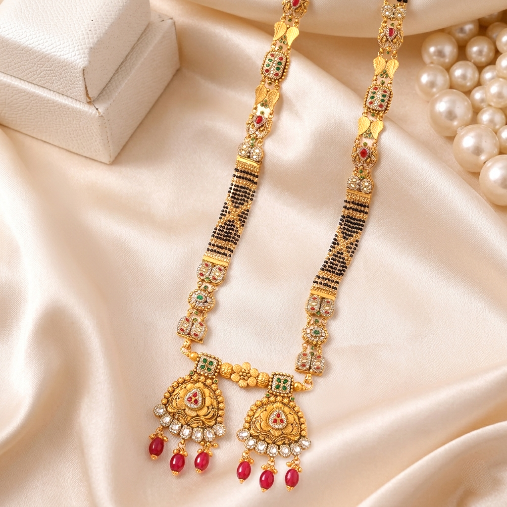 Heritage Antique Gold Ganthan - Mangalsutra in Gold 24 CT