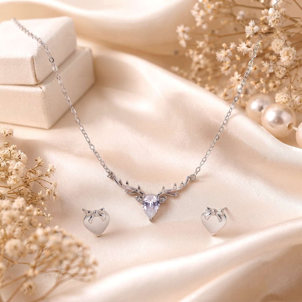 The Enchanted Forest Set - Necklaces in Silver 92.5